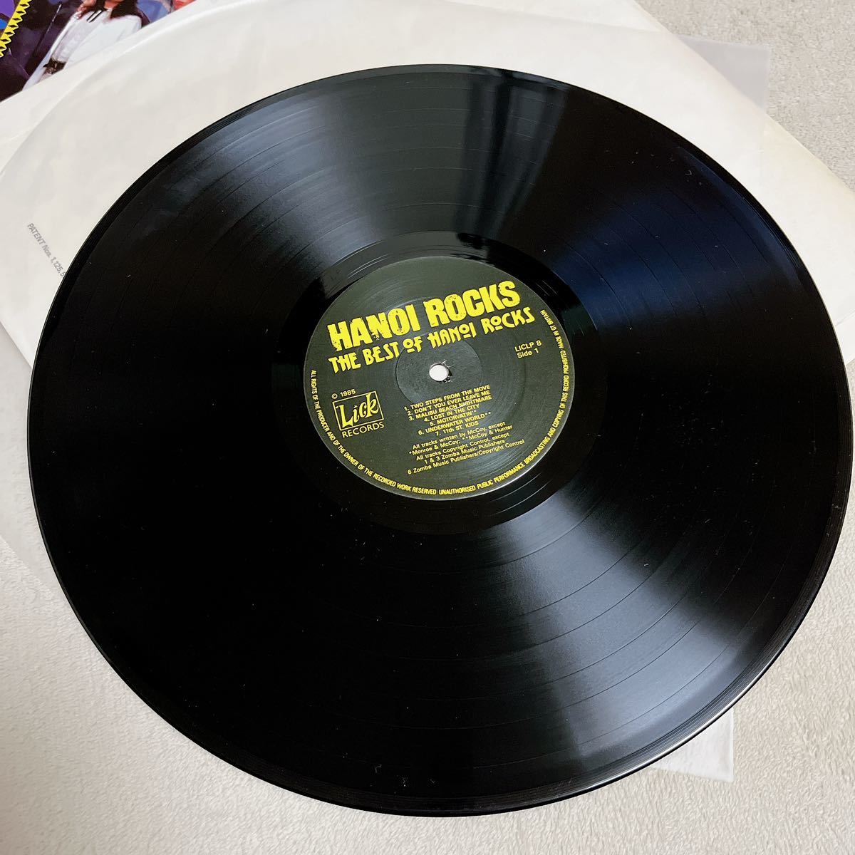 【UK盤英盤】HANOI ROCKS THE BEST OF HANOI ROCKS ハノイロックス DON'T YOU EVER LEAVE ME / LP レコード / LICLP8 /_画像9