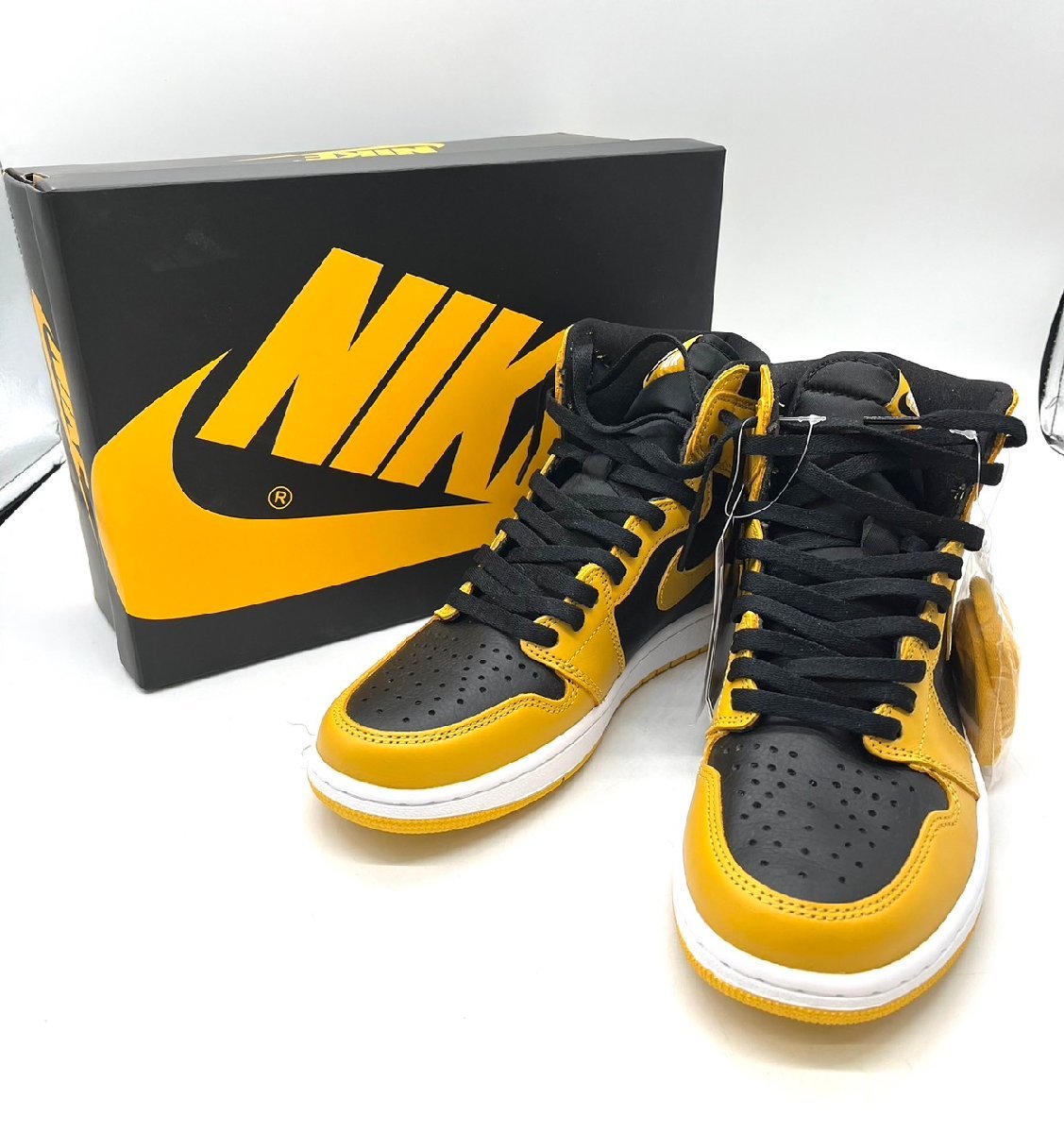 ●未使用品 NIKE AIR JORDAN 1 RETRO HIGH OG POLLEN/WHITE-BLACK エア ジョーダン 27,5㎝_画像1