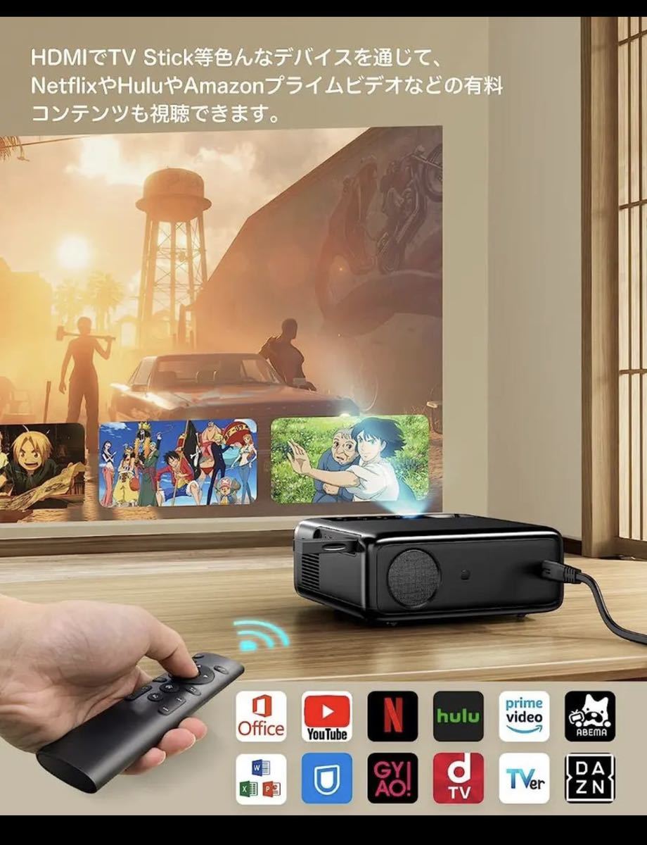 Rayfoto プロジェクター 小型家庭用 5G WiFi 15000lm 4K_画像4