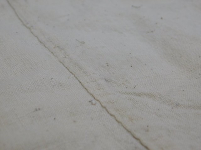 〔楽布〕P27490　昔の　ざっくりした　手織り　木綿　麹袋　２枚　古布古裂　ｋ_画像3