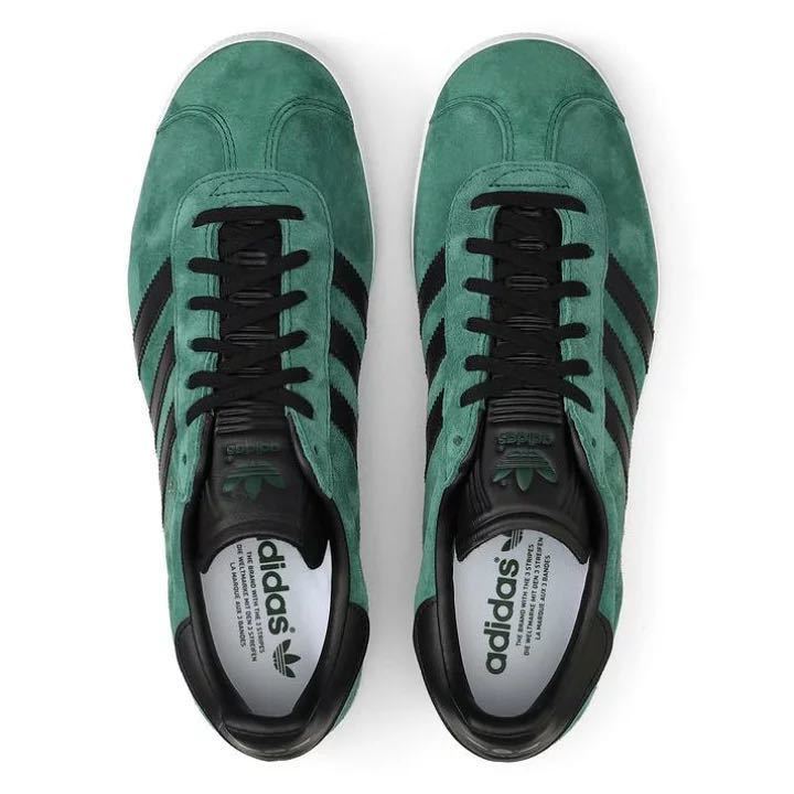  new goods unused adidasgazeru[27cm] Adidas GAZELLE original leather Guts re- sneakers shoes 5487 green green 