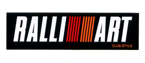 4枚セット　RALLI ART(ラリーアート)ステッカー小サイズ　【R898】_画像1