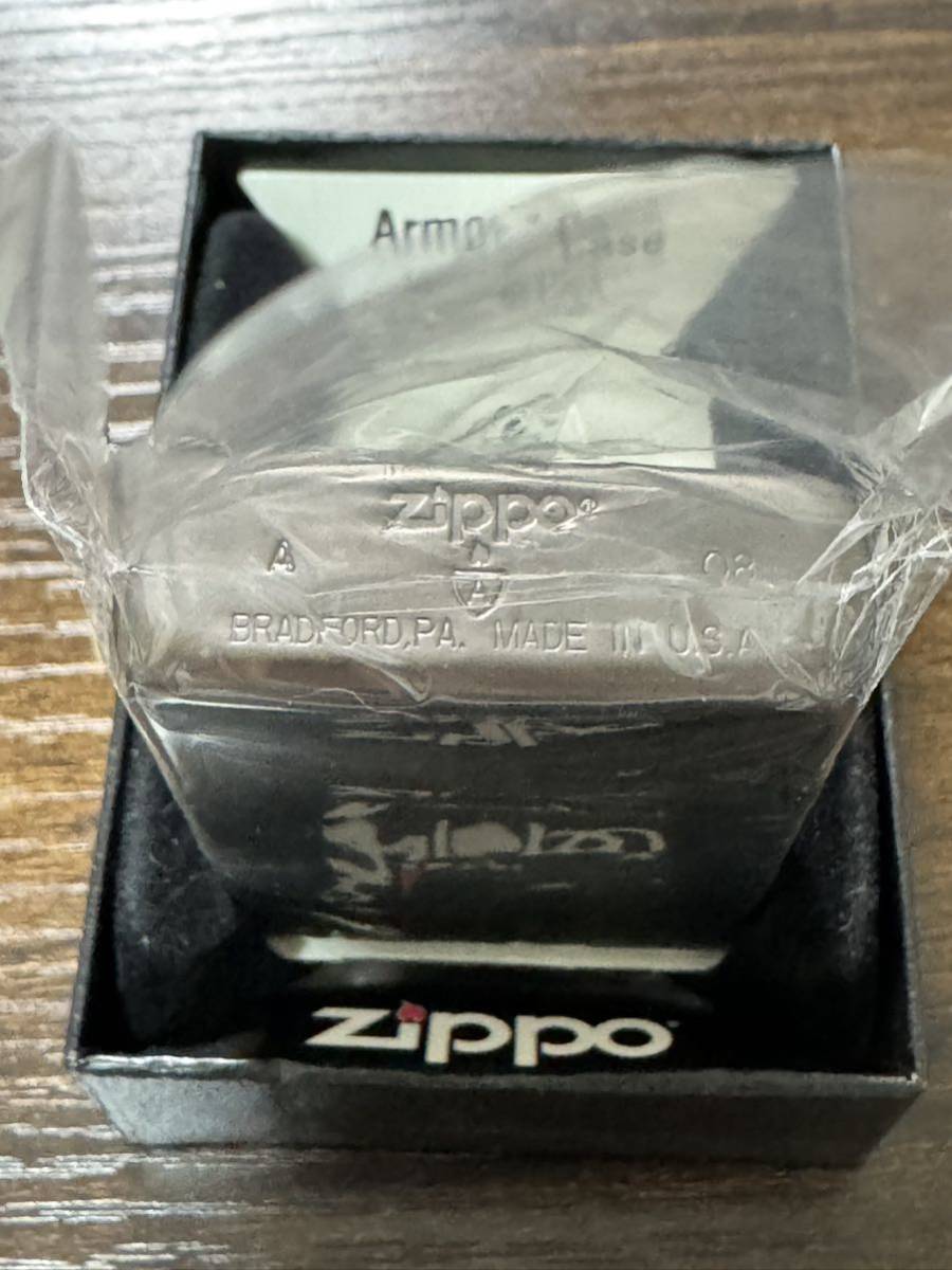 zippo LARK BLACK LABEL Armor Case 限定数 200個 ラーク 希少カラー 2008年製 特殊加工 限定品 アーマー シリアルナンバー NO.195/200