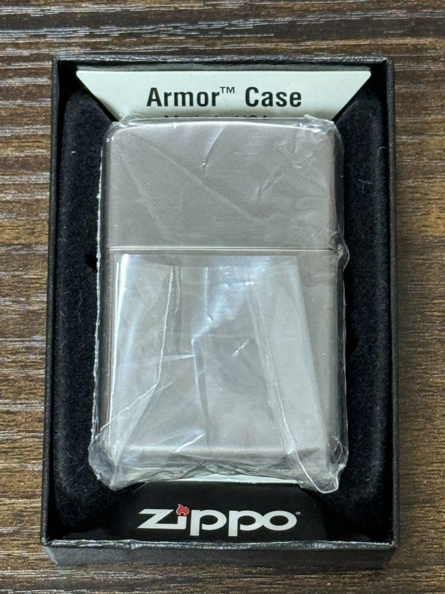 zippo LARK BLACK LABEL Armor Case 限定数 200個 ラーク 希少カラー 2008年製 特殊加工 限定品 アーマー シリアルナンバー NO.195/200