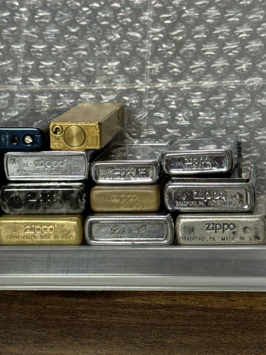 zippo おまとめ17点 年代物 含む ゴールド ダブルイヤー ベトナム ジッポー 1965年製 希少刻印 ダンヒル ピース JT danhill Peace_画像7