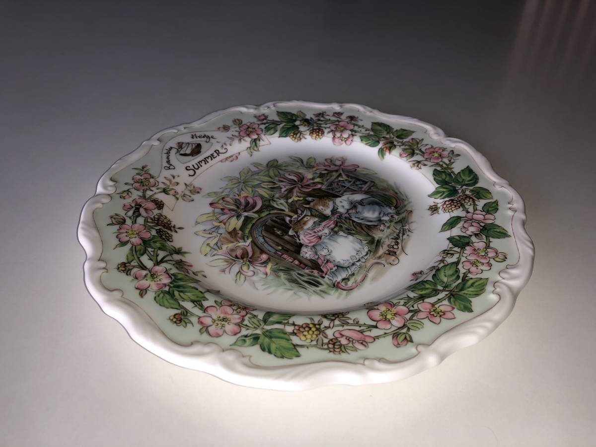 ロイヤルドルトン ブランブリーヘッジ プレート 20cm SUMMER★ROYAL DOULTON★BRAMBLY HEDGE★英国陶磁器★皿 PLATE サマー 夏_画像6