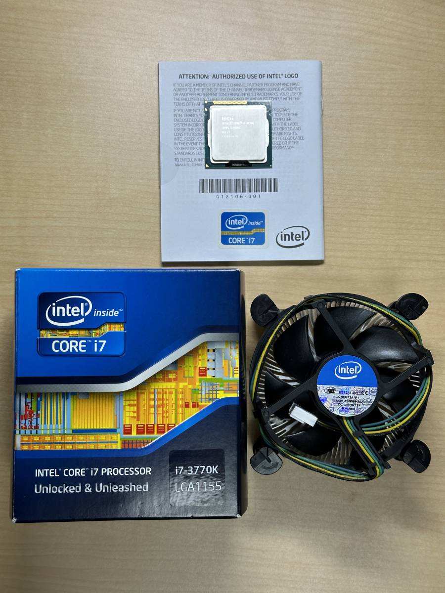 【セット】Intel Core i7 3770K BOX + ASUS P8Z77-V + ASUS GTX1050Ti 4GB + DDR3 16GBメモリ + Intel AX210 Wi-Fi + ELSA GTX560 1GB_3770K BOX