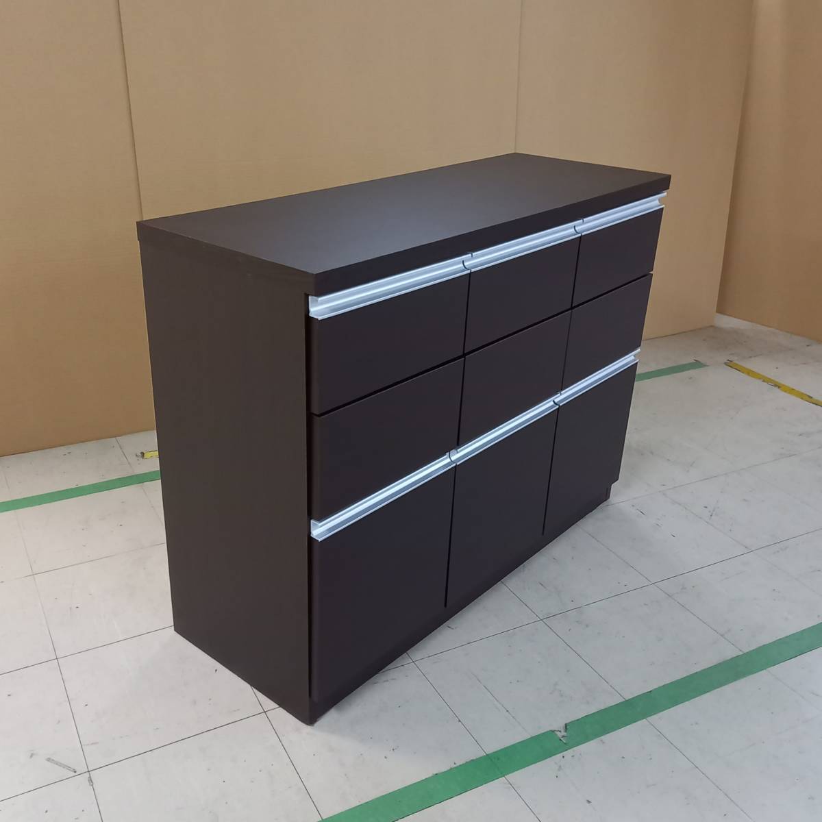  unused with translation square cabinet width 109 drawer type Brown modern furniture interior cabinet living storage drawing out 