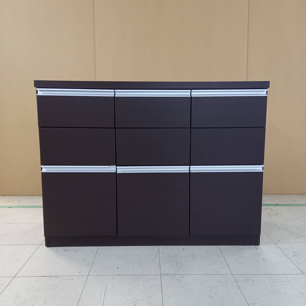  unused with translation square cabinet width 109 drawer type Brown modern furniture interior cabinet living storage drawing out 