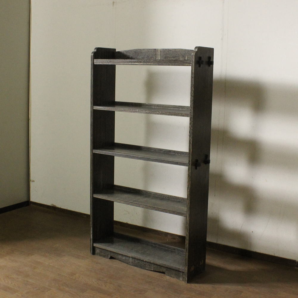  new arrival! Showa Retro! old simple .. stop. bookcase bookcase / old Japanese-style house / old furniture / store furniture / Vintage / antique / display shelf / open rack 