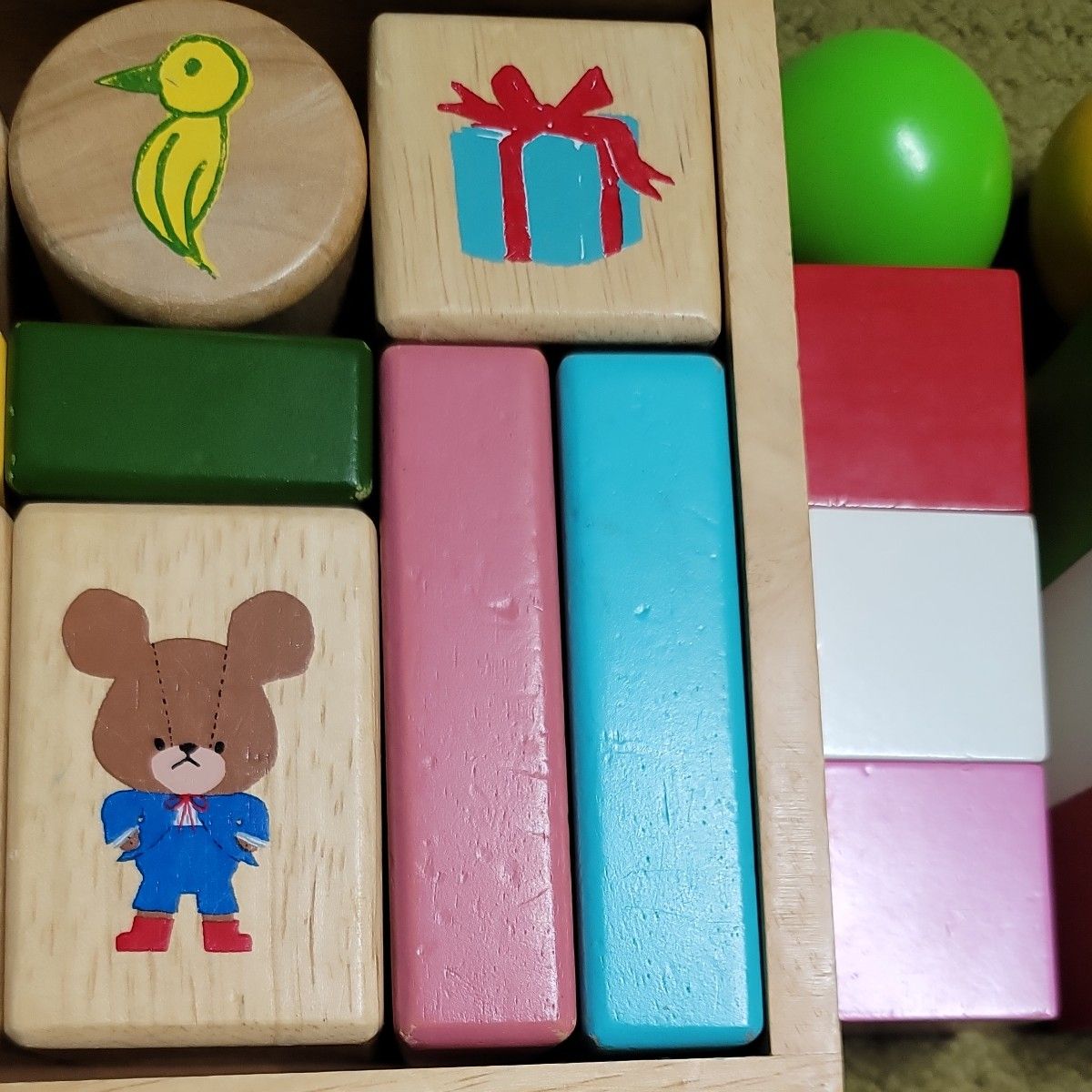 積み木 知育　 玩具 つみき 木製　くまのがっこう　BRIO ブリオ　二種　セット　木のおもちゃ