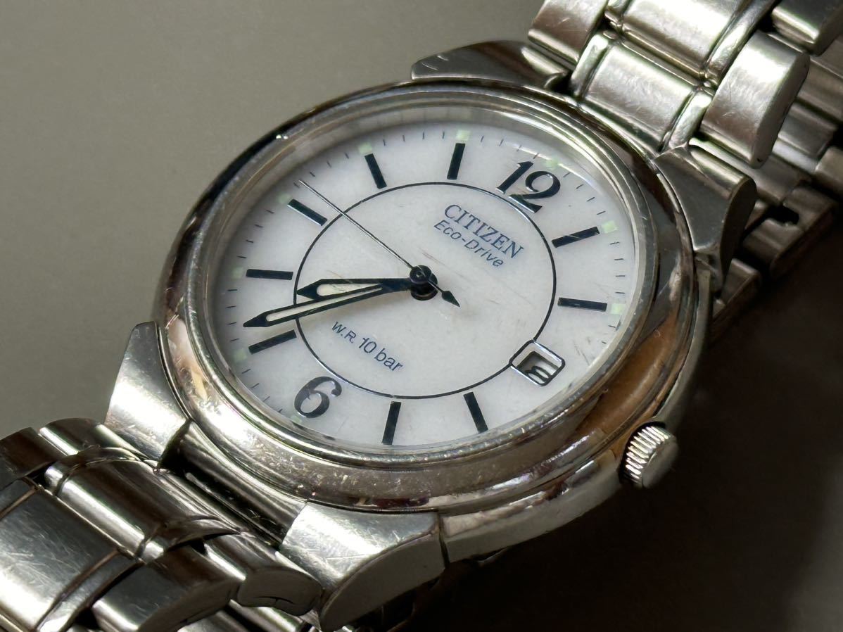 1円〜◆CITIZEN シチズン Eco-Drive ソーラー E111-S027161 メンズ腕時計 稼働品_画像9