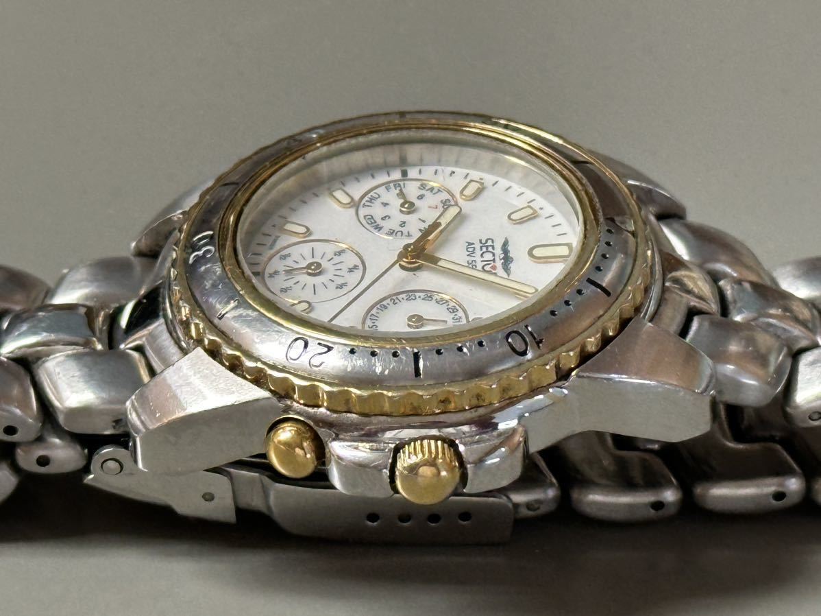 1円〜◆SECTOR セクター ADV5500 クォーツ SWISS MADE メンズ腕時計_画像5