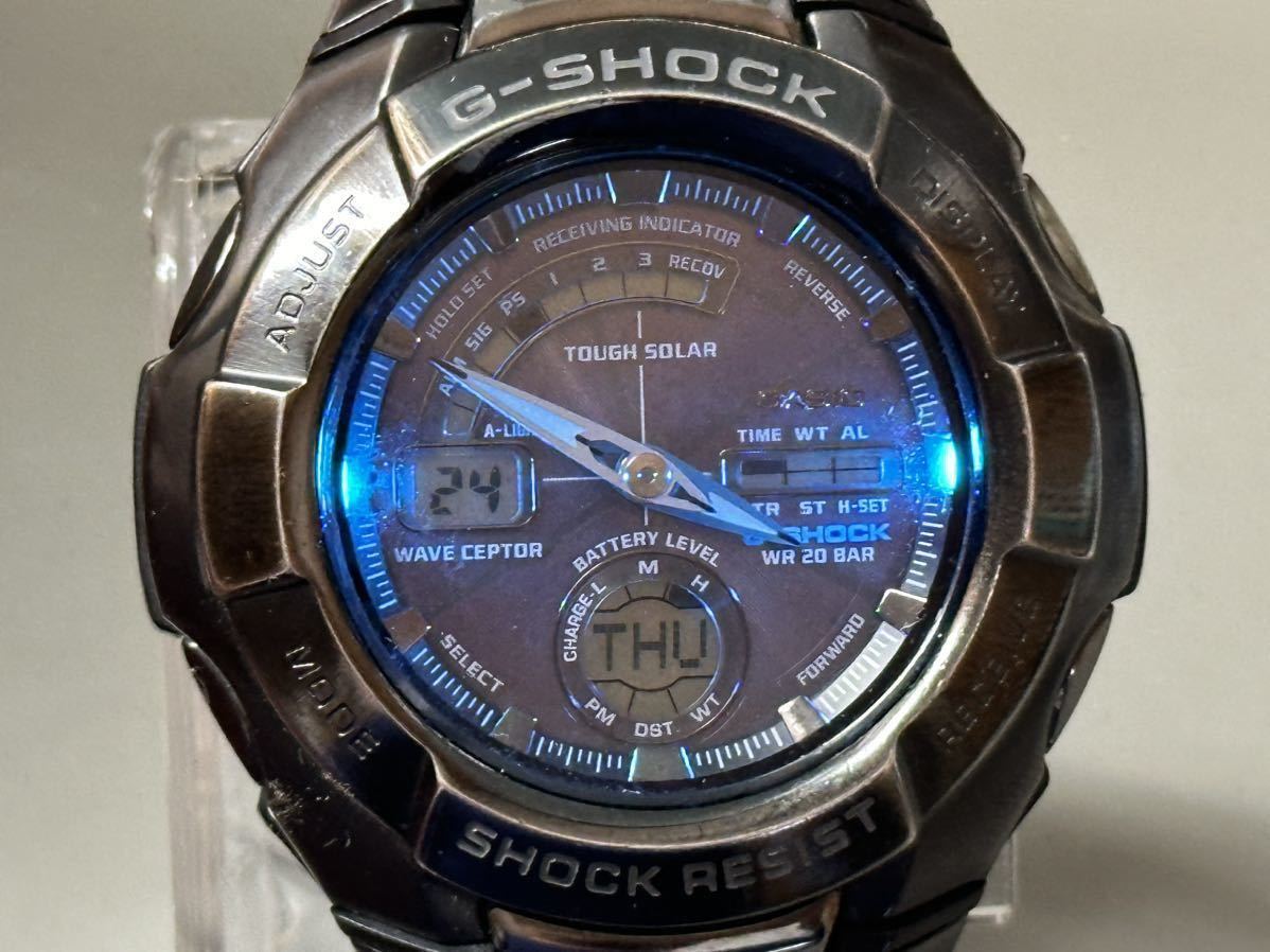 1円〜◆CASIO カシオ G-SHOCK Gショック The G ソーラー電波時計 GW-1210BJ アナデジ メンズ腕時計 稼働品_画像10