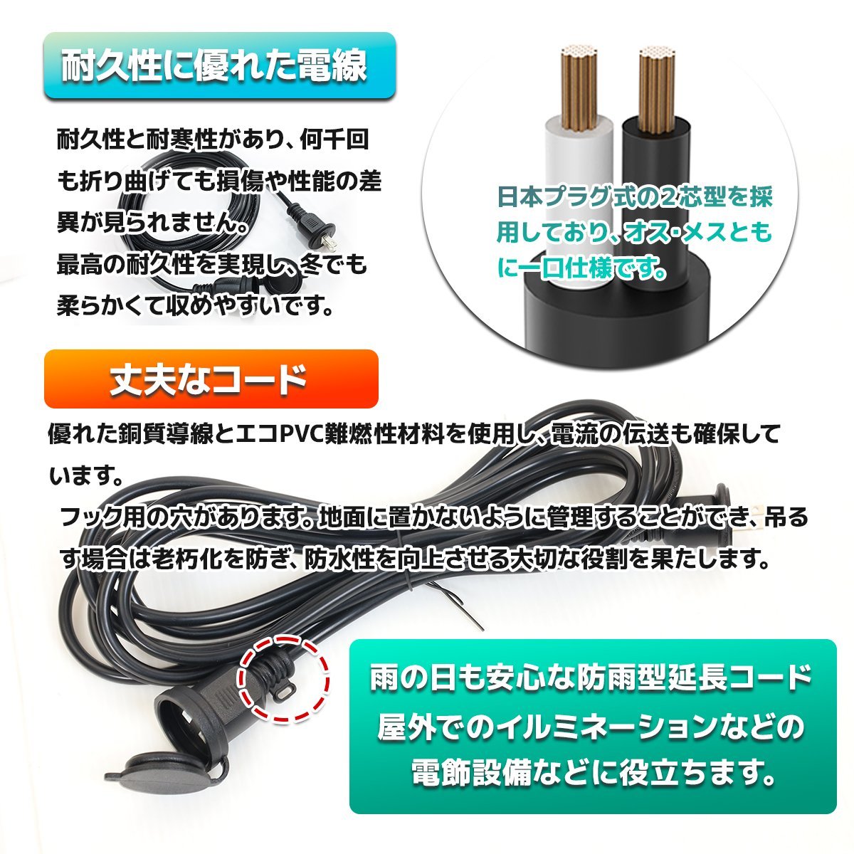 PSE Mark acquisition! power supply extender 5m 15A 1 mouth 1500W till outdoors power supply extension cable waterproof enduring tiger  King with cover! illumination * TEL .