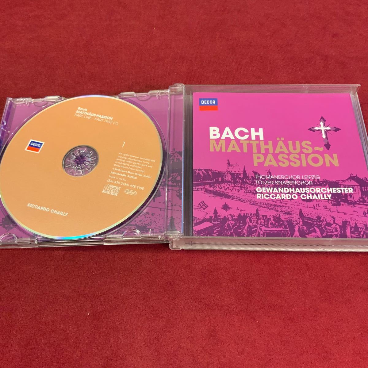 バッハ　マタイ受難曲　RICCARDO CHAILLY ライプツィヒ聖トーマス教会聖歌隊 DECCA 2CD_画像2