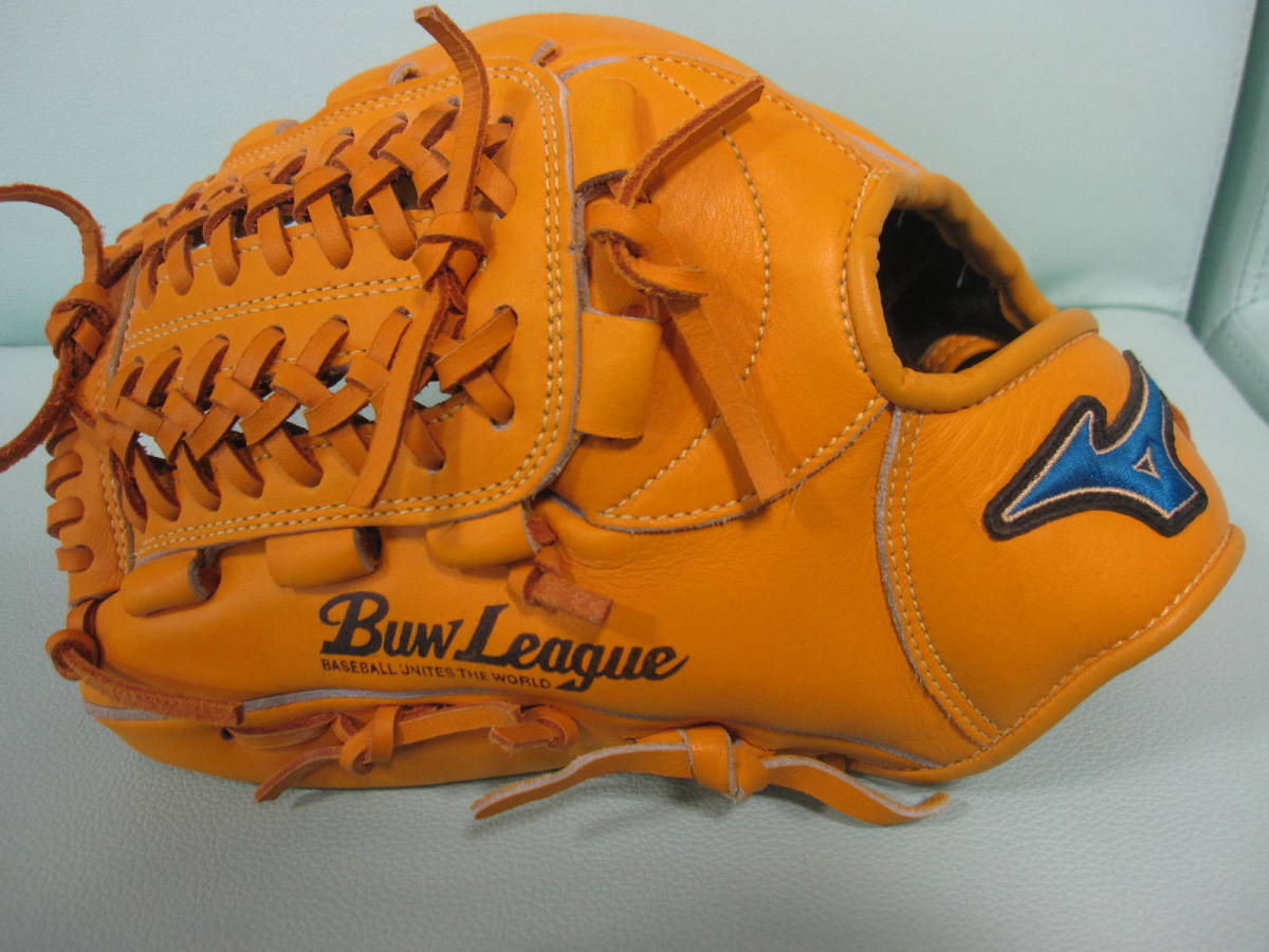 MIZUNO ミズノ 軟式 外野用グローブ グラブ 左利き用 Buw League ビューリーグ CW0312 N9888 USED 比較的きれい!!_画像1