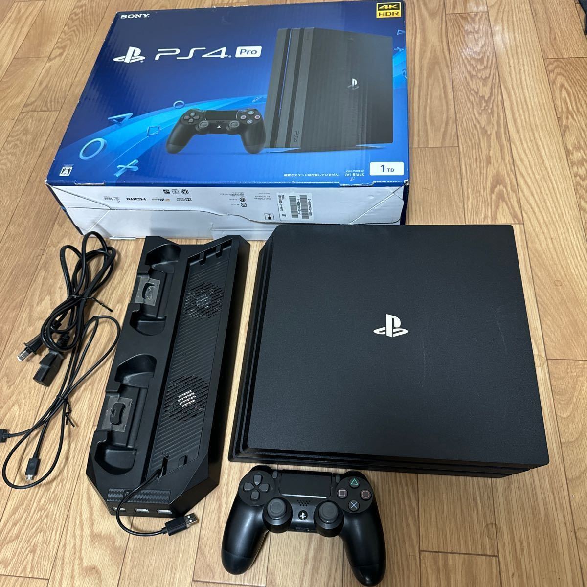 適当な価格 CUH-7100B 本体 Pro PlayStation4 SONY 縦置きUSBハブ付き