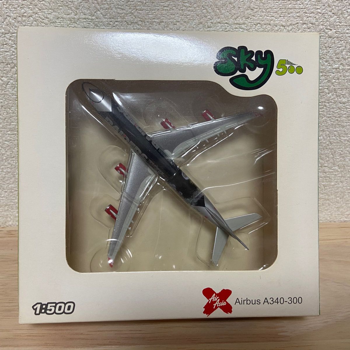 昭和レトロ 模型 エアバス340 AIRASIA OAKLAND RAIDERS