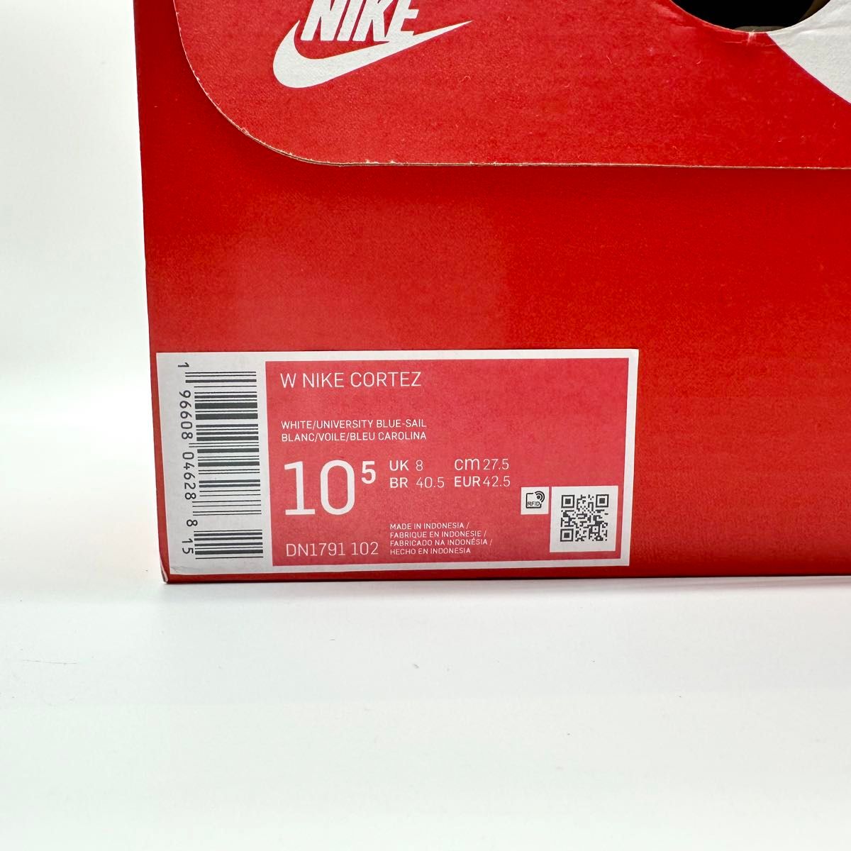 Nike Cortez ナイキ ウィメンズ コルテッツ ユニバーシティブルー　新品タグ、箱付き　プレゼント等にも　27cm