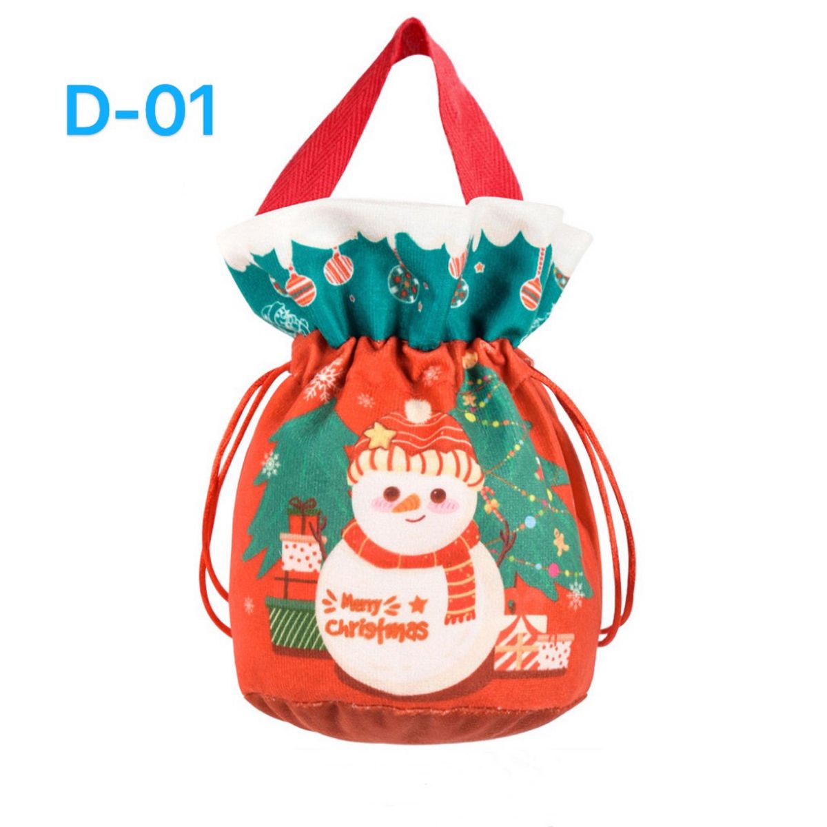 クリスマス バッグ お菓子入れ 不織布 綿麻 小道具　ハンドバッグ 飾り 子ども 可愛い プレゼント バッグ パーティー 贈り物