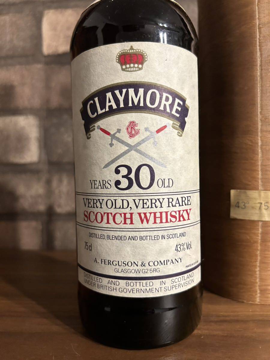 CLAYMORE VERY OLD, VERY RARE SCOTCH WHISKY YEARS 30OLD クレイモア スコッチウイスキー 30年 古酒 _画像5