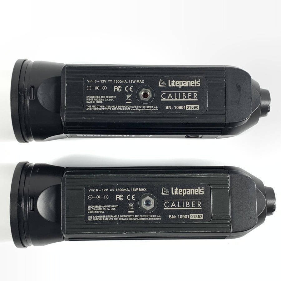 Litepanels ライトパネルズ CALIBER フレネル型LEDライト 2台セット●現状品【TB】_画像7