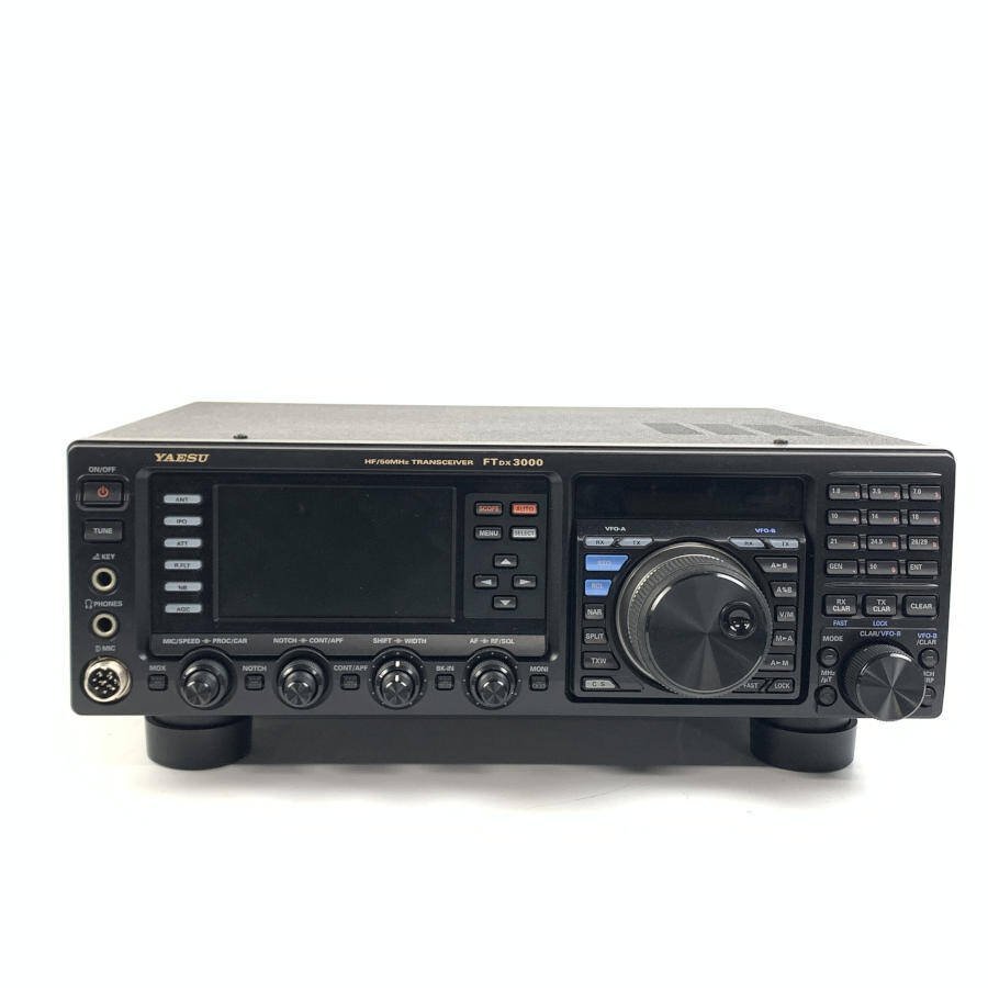 YAESU 八重洲無線 FTDX3000 HF/50MHz トランシーバー DCコード マイク付き◇ジャンク品_画像2