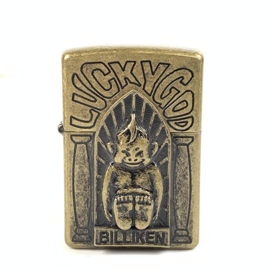 ZIPPO ジッポー ビリケン LUCKY GOD 1996年製 ジッポーライター 取説 元箱付き＊現状品_画像2