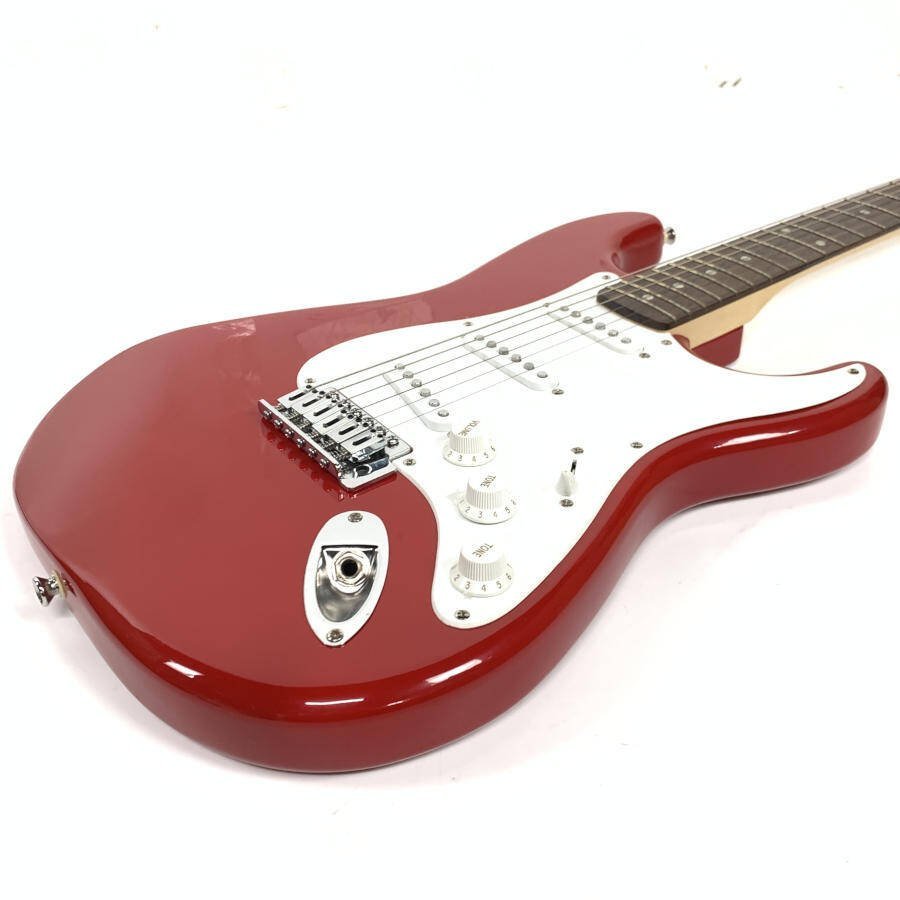 Squier by Fender スクワイア ストラトキャスター エレキギター シリアルNo.CY06066592 赤系 ソフトケース付き★現状品_画像3