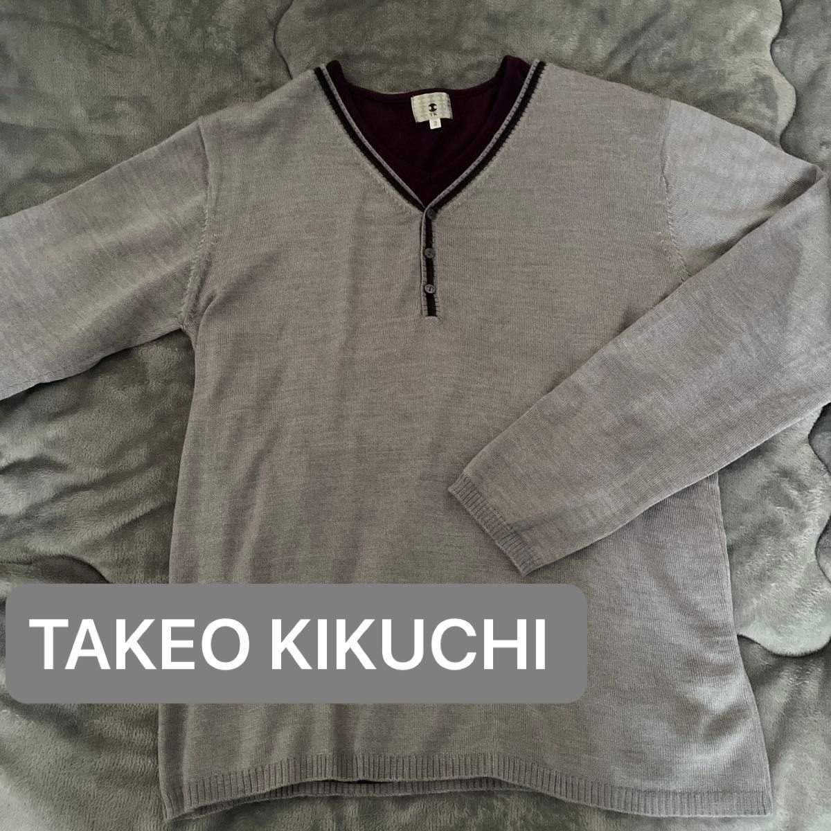 今週末まで出品　TAKEO KIKUCHI タケオキクチ　TK ニットセーター　サイズ2（M）
