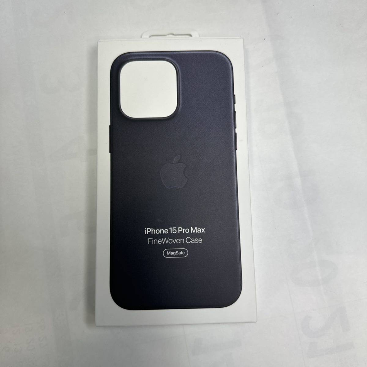純正　Apple ブラック iPhone15 ProMax Fine woven Case MagSafe