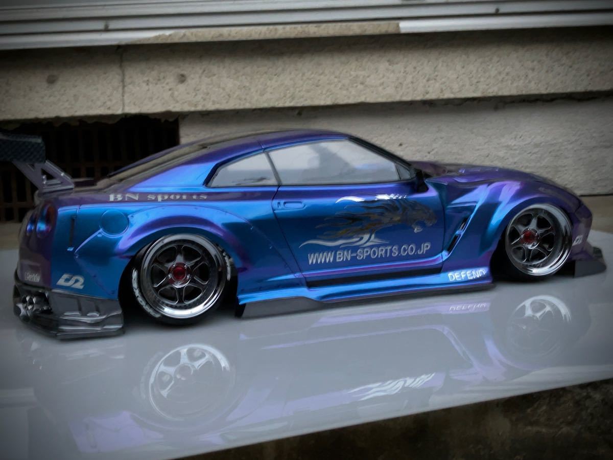 新品　1/10 (パンドラ製品) BN sports GT-R R35 カスタム塗装済_画像5