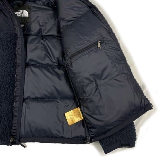 1円～!売切!【正規新品】THE NORTH FACE SHERPA NUPTSE JACKET ダウンジャケット ヌプシ キャンプ シェルパフリース ボア(M)紺 190122-160_画像7