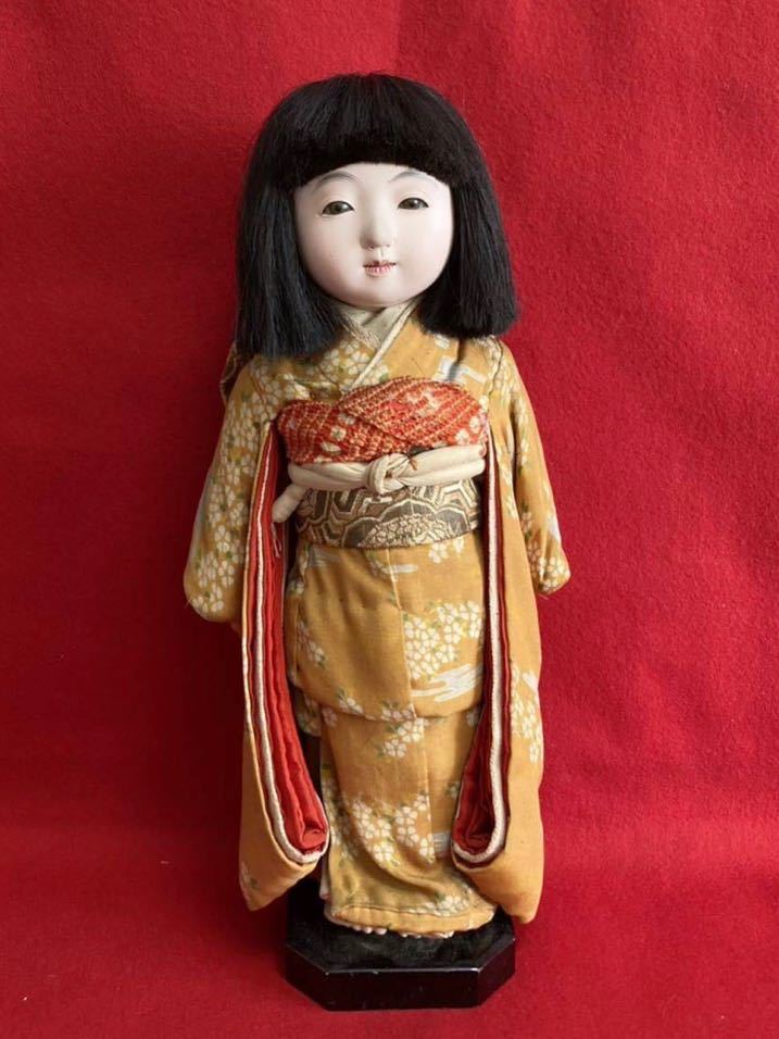 旧家所蔵品 市松人形 アンティーク 人形液シール 抱き人形 丸平 豆人形 玩具 雛人形 ビスクドール 日本人形 戦前 縮緬 昭和初期 _画像1