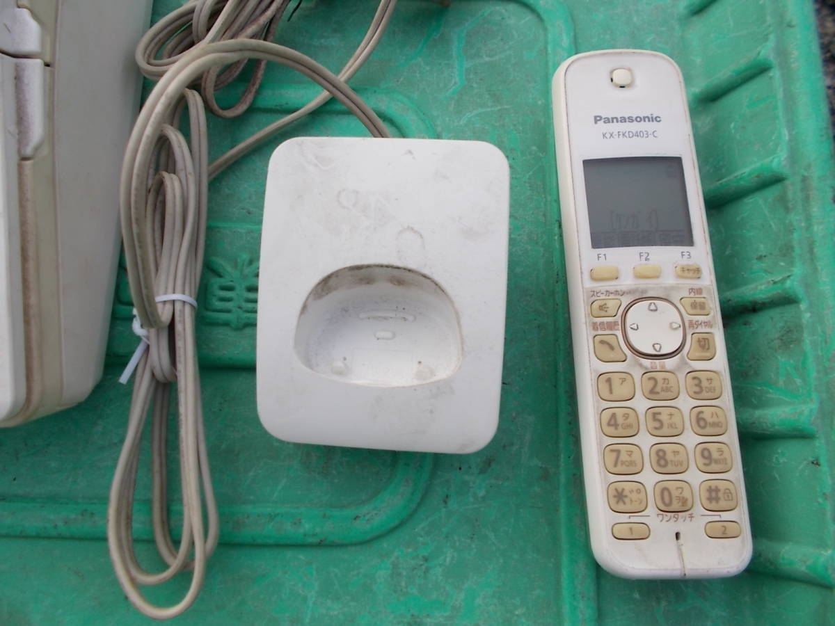  use item Panasonic Panasonic fax & telephone machine cordless handset attaching KX-PD303-W