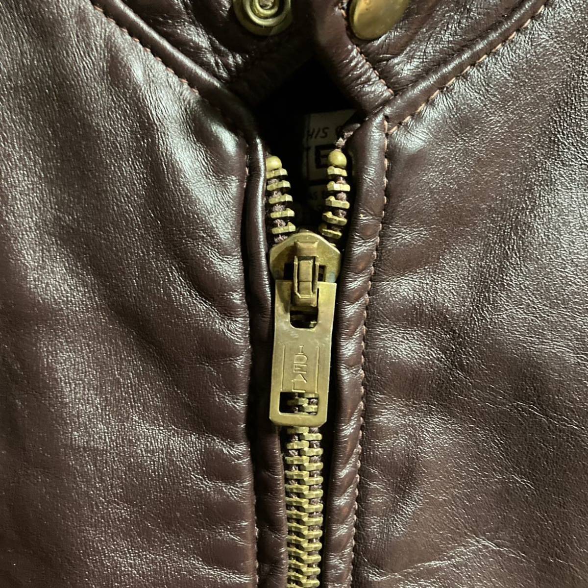Vintage 60’s US製Leather Garment レザージャケット えんじ サイズ40 ライナー付き_画像6