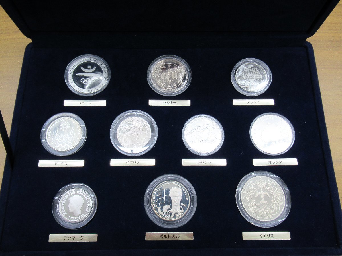 WORLD　SILVER　COINS-COLLECTOR'S　SET　銀貨　１０点　中古 G12-44◎_画像2