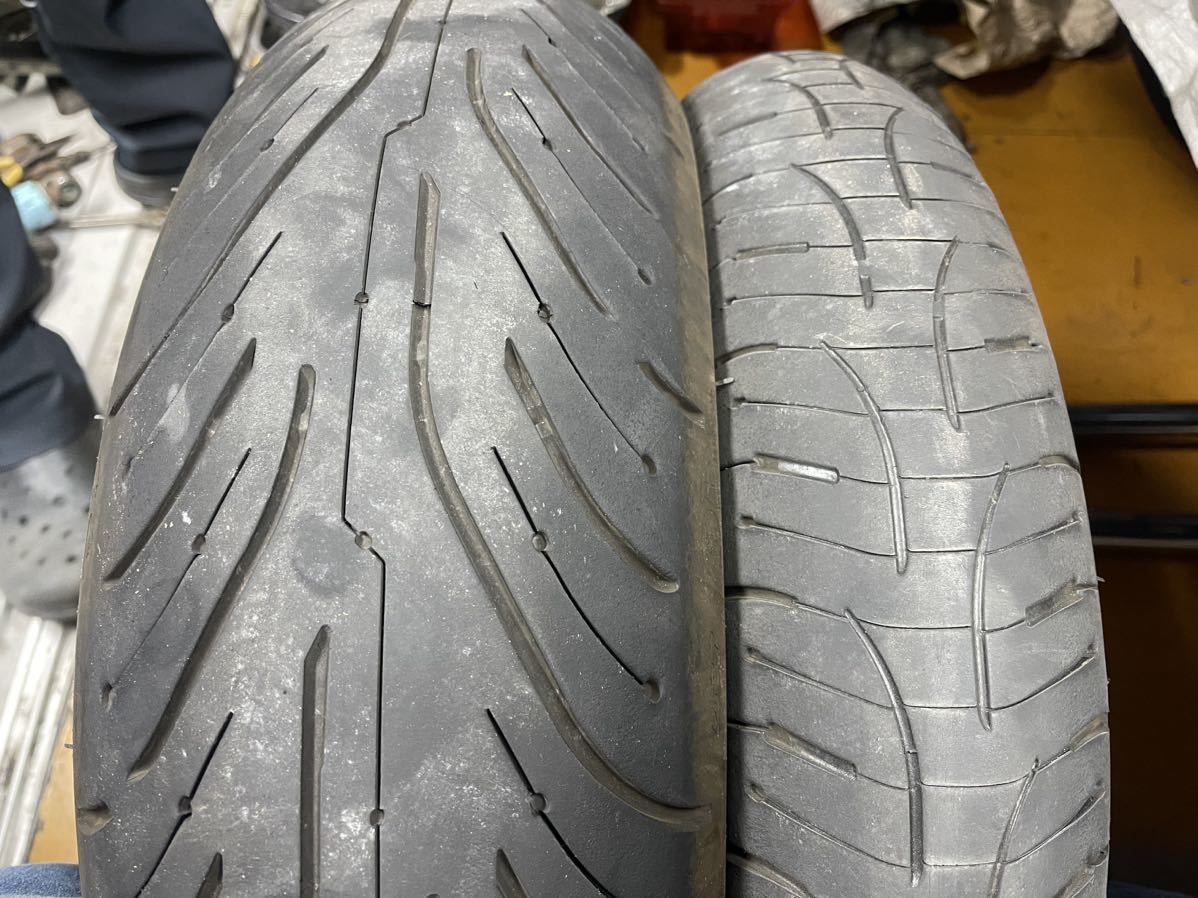 Michelin load4 ミシュラン　ロード4 120/70/17 180/55/17 中古　製造年月17年25週　16年13週_画像2