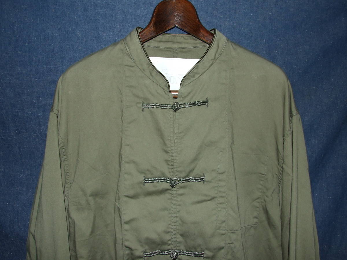 UNITED ARROWS&SONS/ユナイテッドアローズ&サンズ*短丈カンフージャケット*size L*チャイナ服ミリタリー軍_画像2