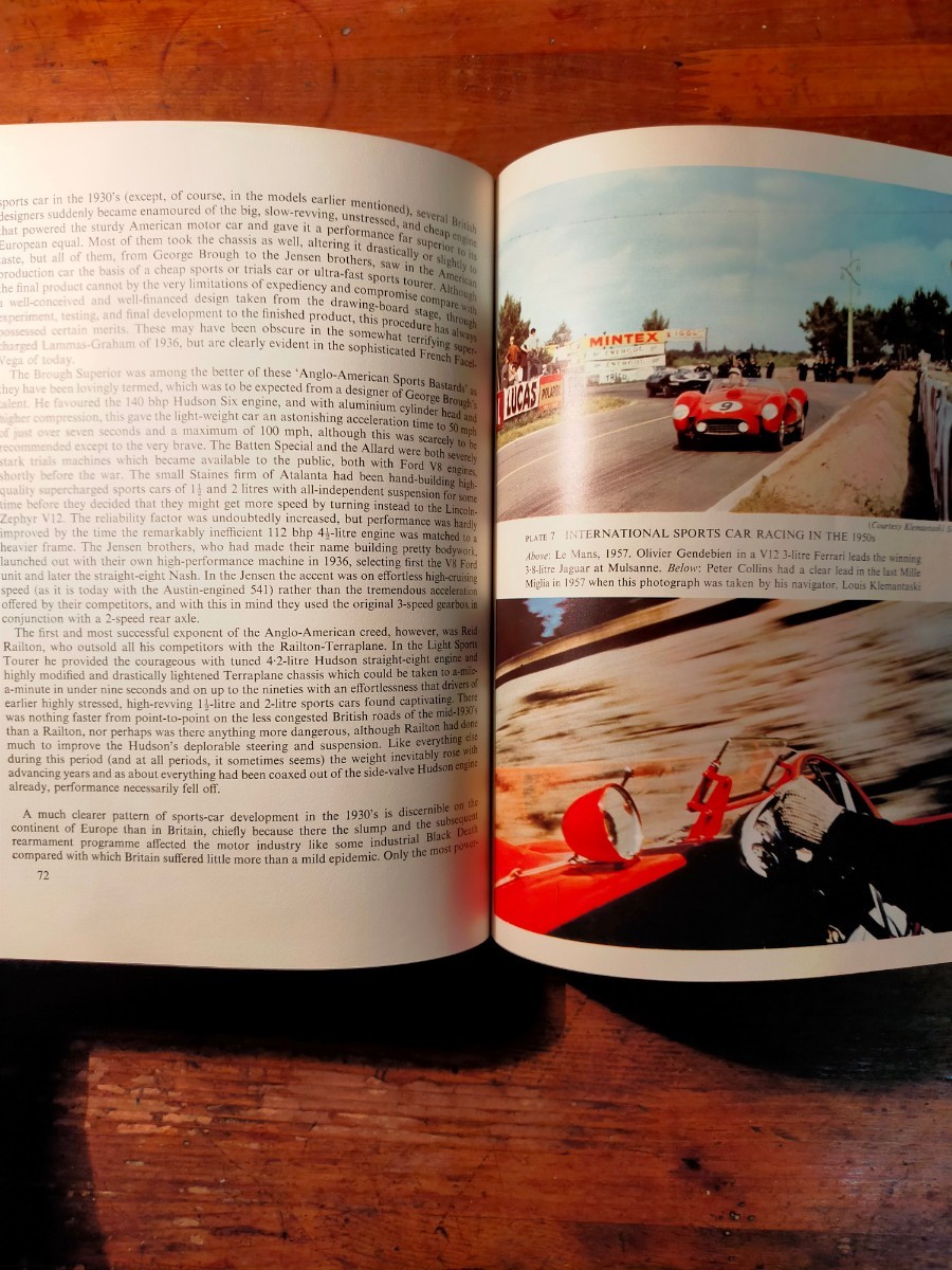 【送料無料】A history of the world's sports cars（1967年 USA モータースポーツ史 レーシングカー ヴィンテージ サーキット 洋書 稀少本_画像6