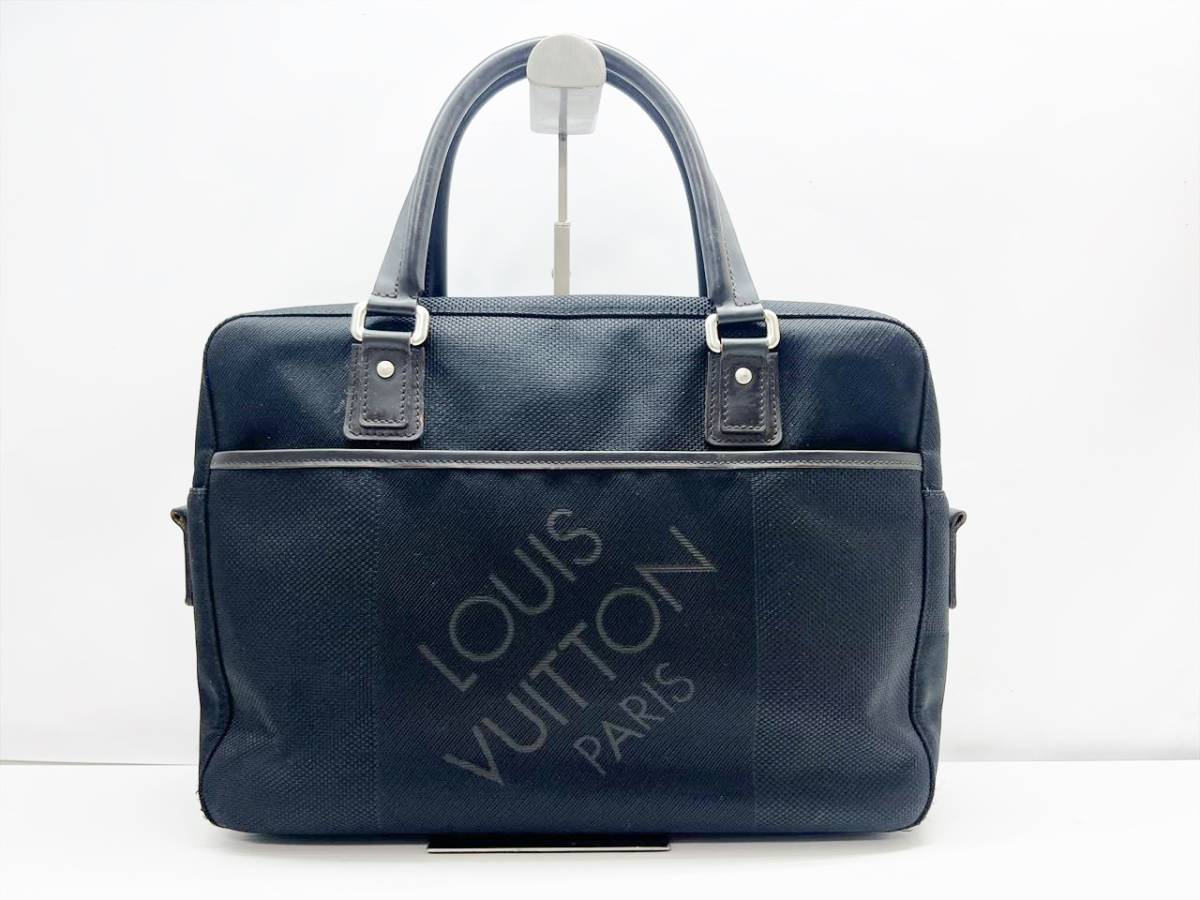 良好品　Louis Vuitton　ルイヴィトン　ダミエジェアン　ヤック　 ビジネスバッグ　ブリーフケース　ストラップ欠品　M93082