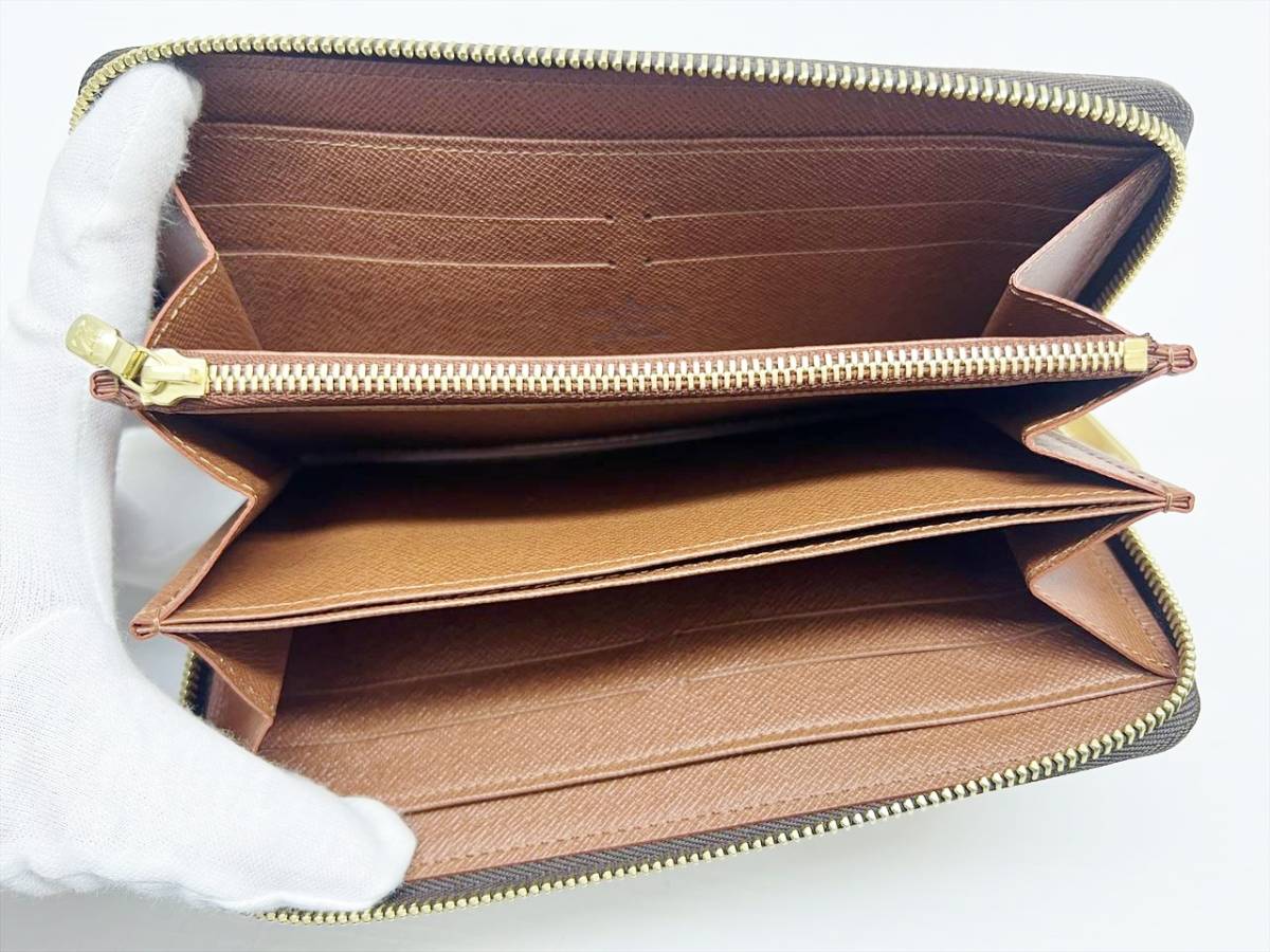 使用感なし　美品　Louis Vuitton　ルイヴィトン　モノグラム　ジッピーウォレット　ラウンド長財布　カード8枚　PVC　 M60017