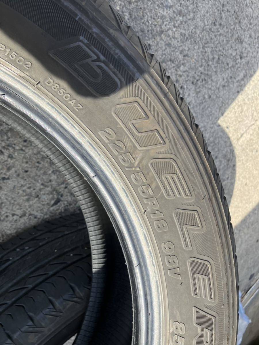 ブリヂストンDUELER 225/55R18 中古タイヤ４本 バリ山 2020年製 直接引取可能 横浜町田インタ近 デリカ RAV4 エルグランド エクストレイル_画像3