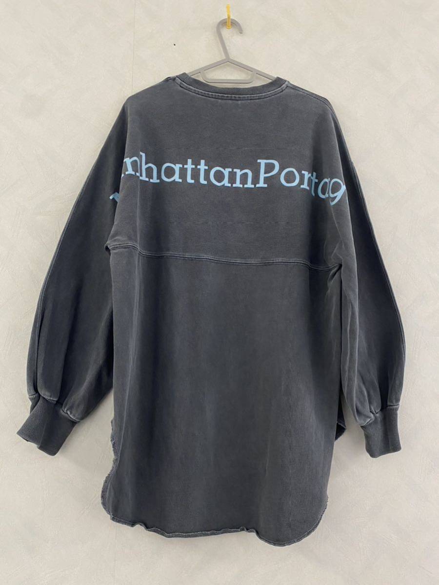 Manhattan Portage カットソー フリーサイズ マンハッタンポーテージ 長袖Tシャツ リラックスシルエット_画像2