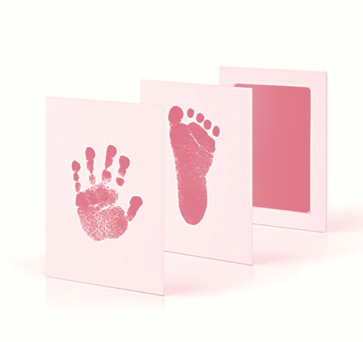 【大人気！】 手形　足形　スタンプ　汚れない　アート　赤ちゃん　ペット　出産祝い かわいい ヘビー 手が汚れない 黒 青 赤