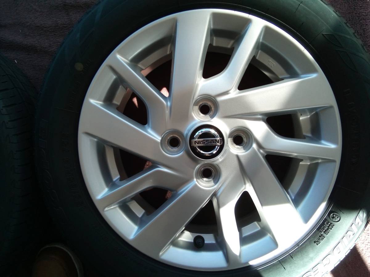  Nissan Dayz (B44W) original 4.5j-14 ET46 100/4H Bridgestone eko Piaa 155/65r14