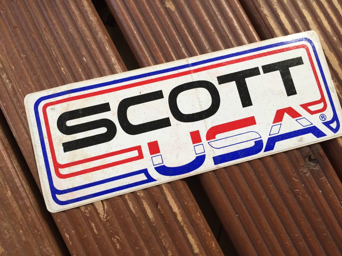 【70's SCOTT USA ステッカー】ビンテージ スコット OLD BMX モトクロス ゴーグル_画像1