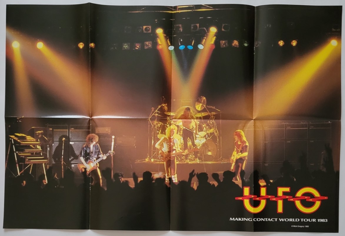 UFO pamphlet 3 pcs. PROGRAM 1981 WILD WILLING INNOCENT WORLD TOUR 83 MAKING CONTACT POSTER 94 JAPAN. day Michael Schenker Billy Sheehan