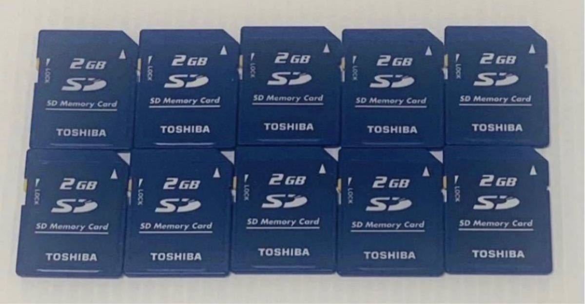 1円スタート TOSHIBA SDメモリーカード 2GB フォーマット済み DSi 3DS デジタルカメラ 東芝_画像1